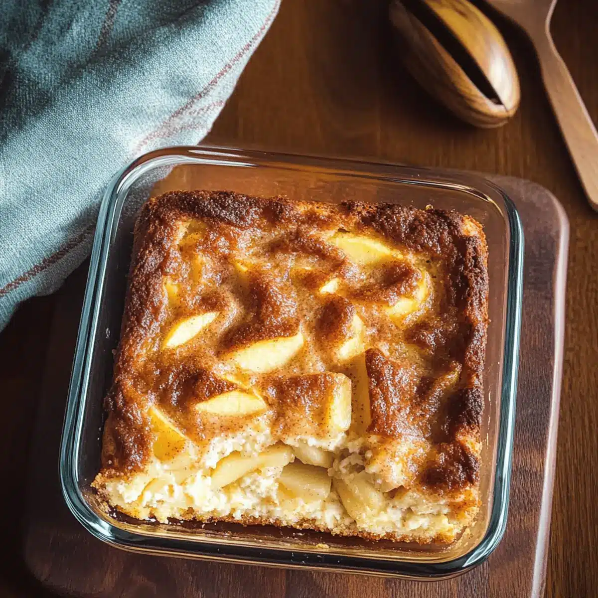 Apple Cinnamon Cottage Cheese Bake