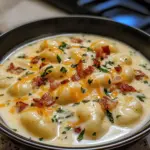 Bacon Cheddar Gnocchi Soup