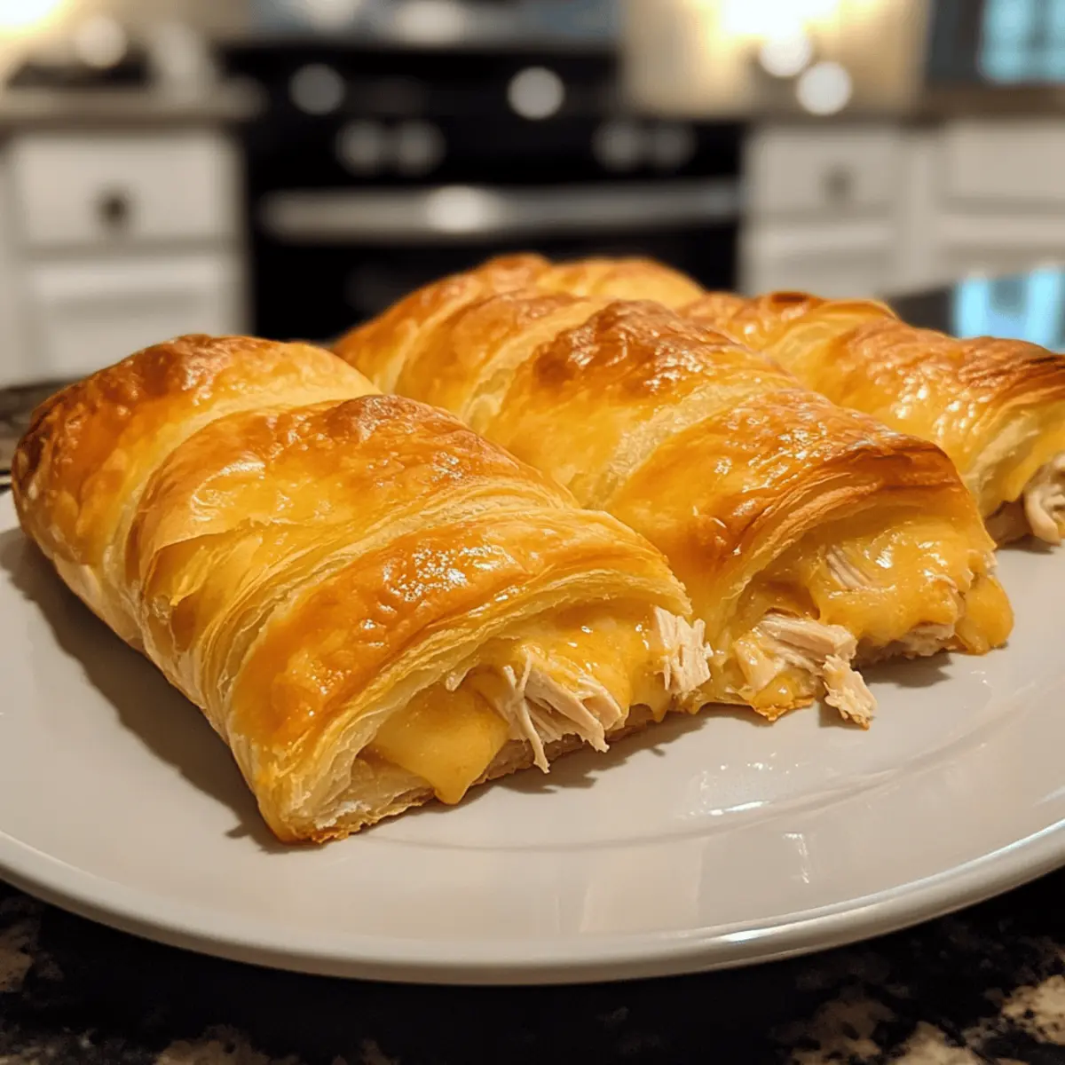 Cheesy Chicken Crescent Rolls