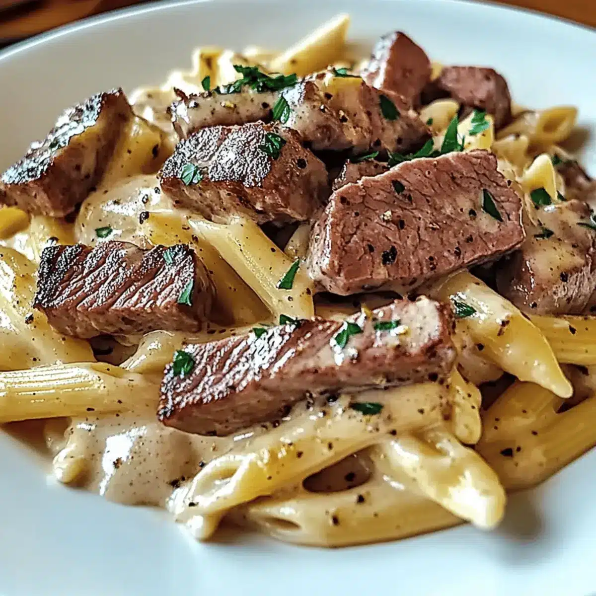 Creamy Steak Pasta Recipe