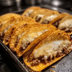 Crispy Baked Beef Tacos