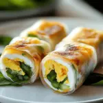 Crispy Rice Paper Egg Wraps