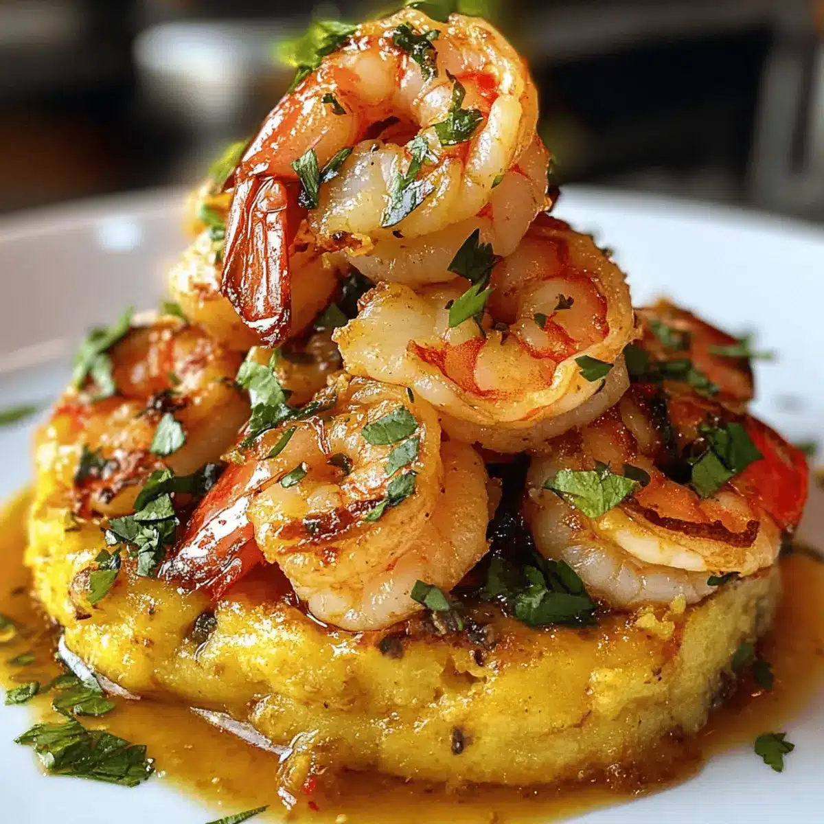 Garlic Shrimp Mofongo