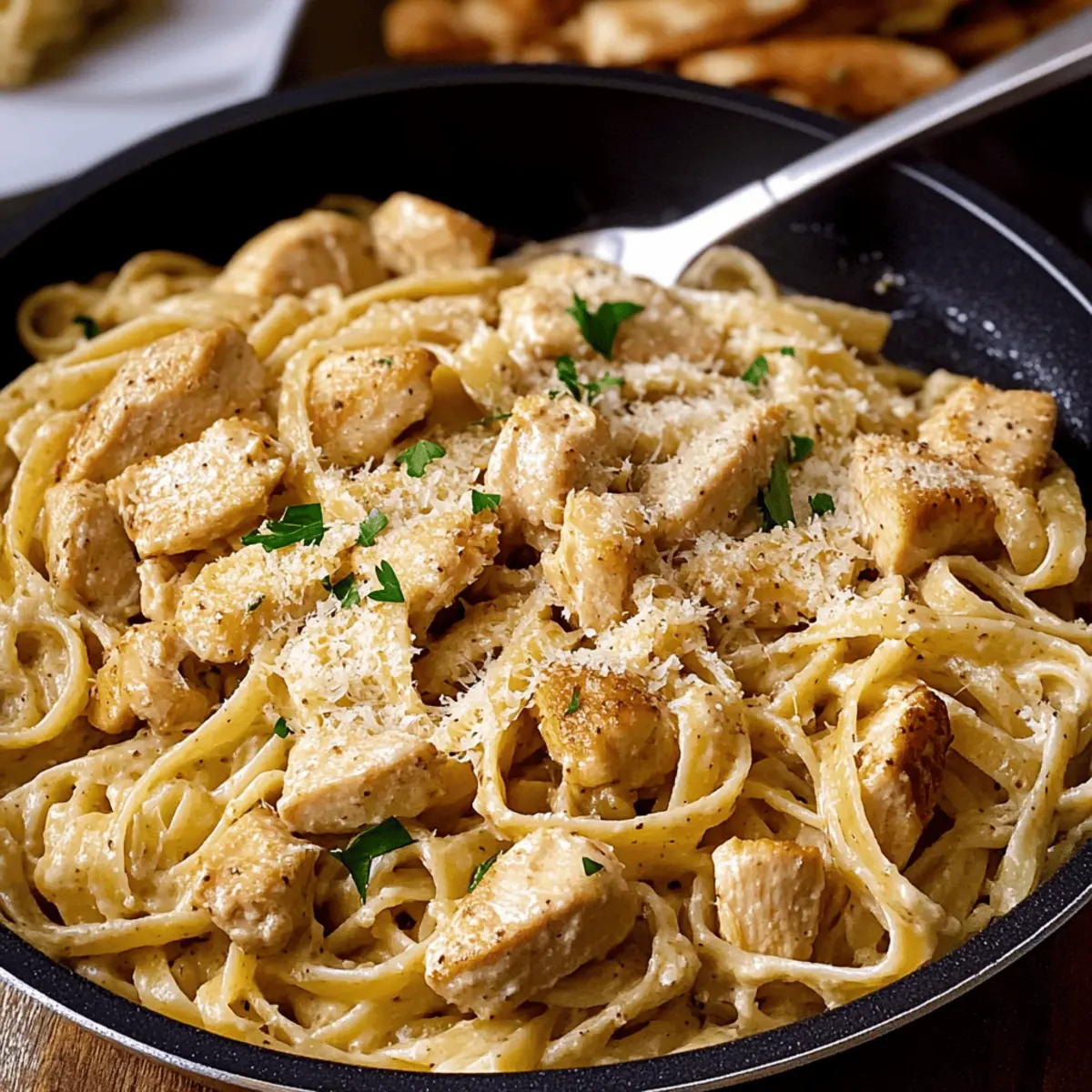 Healthy Garlic Parmesan Chicken Pasta