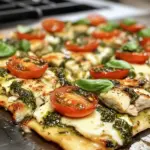 Pesto Chicken Flatbread