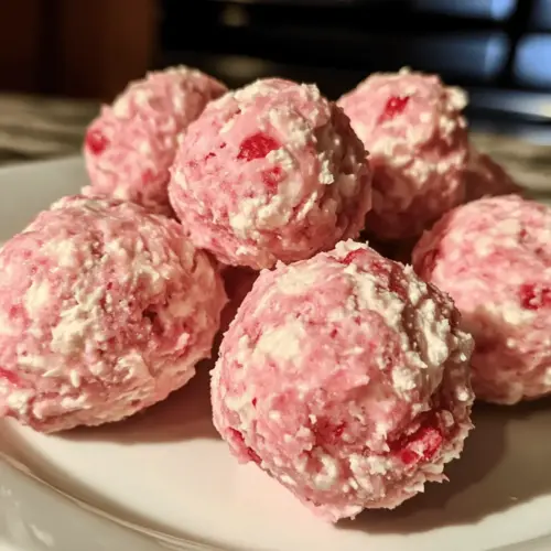 Strawberry Cheesecake Protein Balls