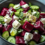 Beet Salad with Feta and Cucumbers