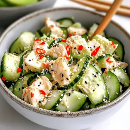 California Roll Cucumber Salad