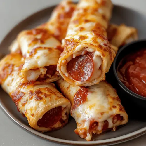 Cheesy Pepperoni Pizza Roll Ups