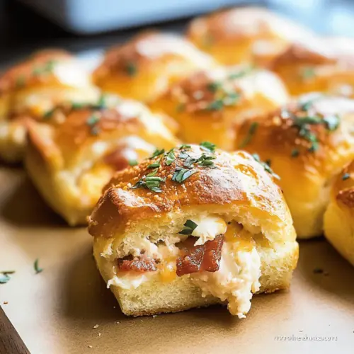 Chicken Bacon Ranch Pull Apart Rolls