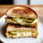 Crispy Dill Pickle Grilled Cheese Sandwich