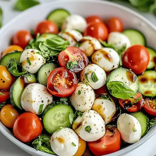 Cucumber Caprese Salad