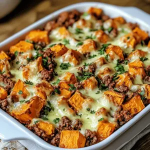 Ground Turkey Sweet Potato Bake