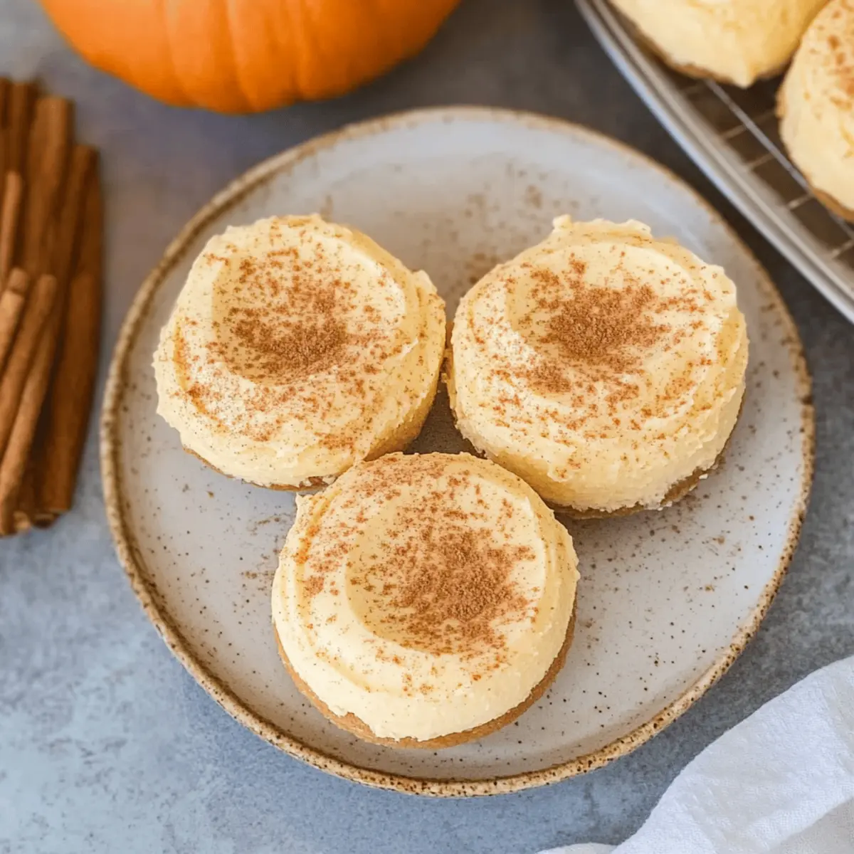 Healthy Pumpkin Cheesecakes