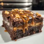 Outrageous Snickers Brownies