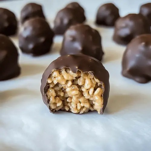 Peanut Butter Balls with Rice Krispies