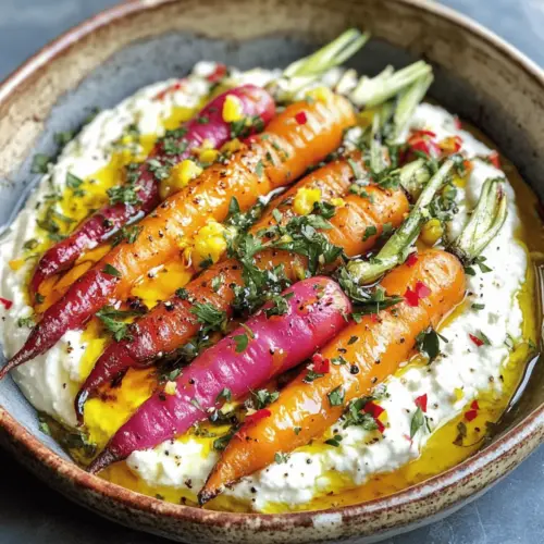 Roasted Carrots with Whipped Ricotta & Hot Honey
