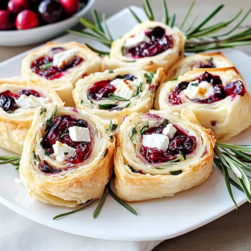 Cranberry Cream Cheese Pinwheels