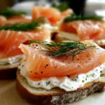 Smoked Salmon Cream Cheese Tea Sandwiches Recipe