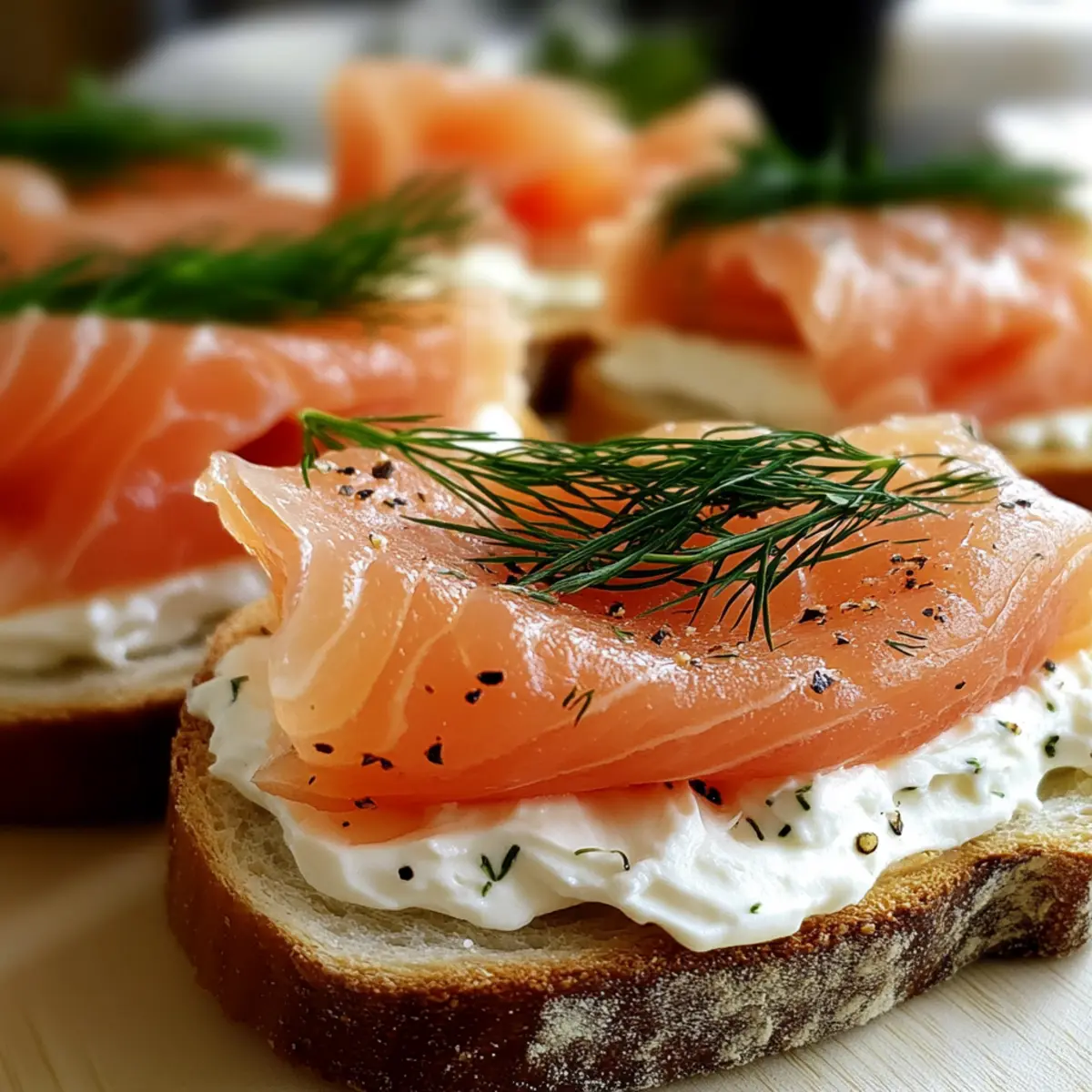 Smoked Salmon Cream Cheese Tea Sandwiches Recipe