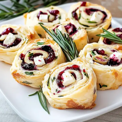 Cranberry Cream Cheese Pinwheels