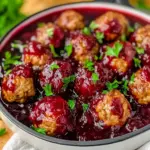 Quick Cranberry Meatballs