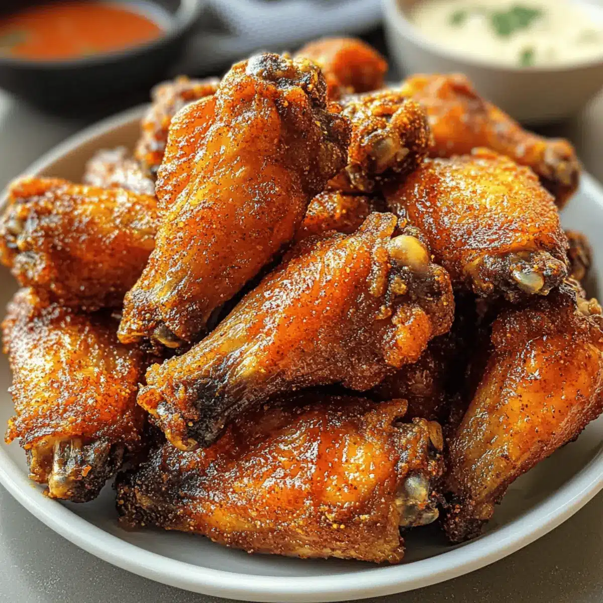 Crispy Dry Rub Chicken Wings