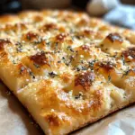 Crispy and Cheesy Garlic Parmesan Focaccia Bread