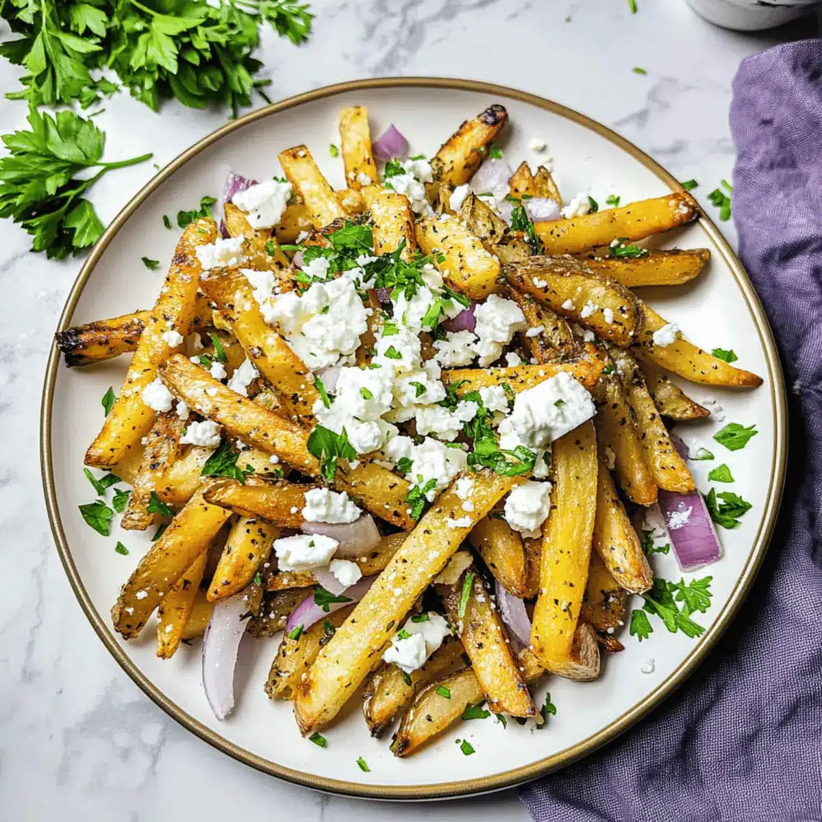 Homemade Greek Fries
