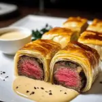 Mini Beef Wellington with Creamy Horseradish Sauce