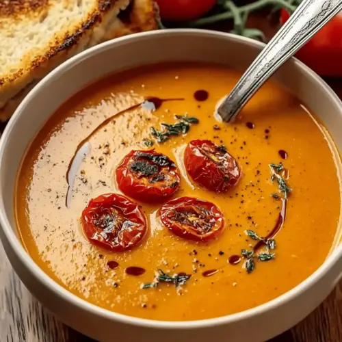 Roasted Garlic Tomato Soup