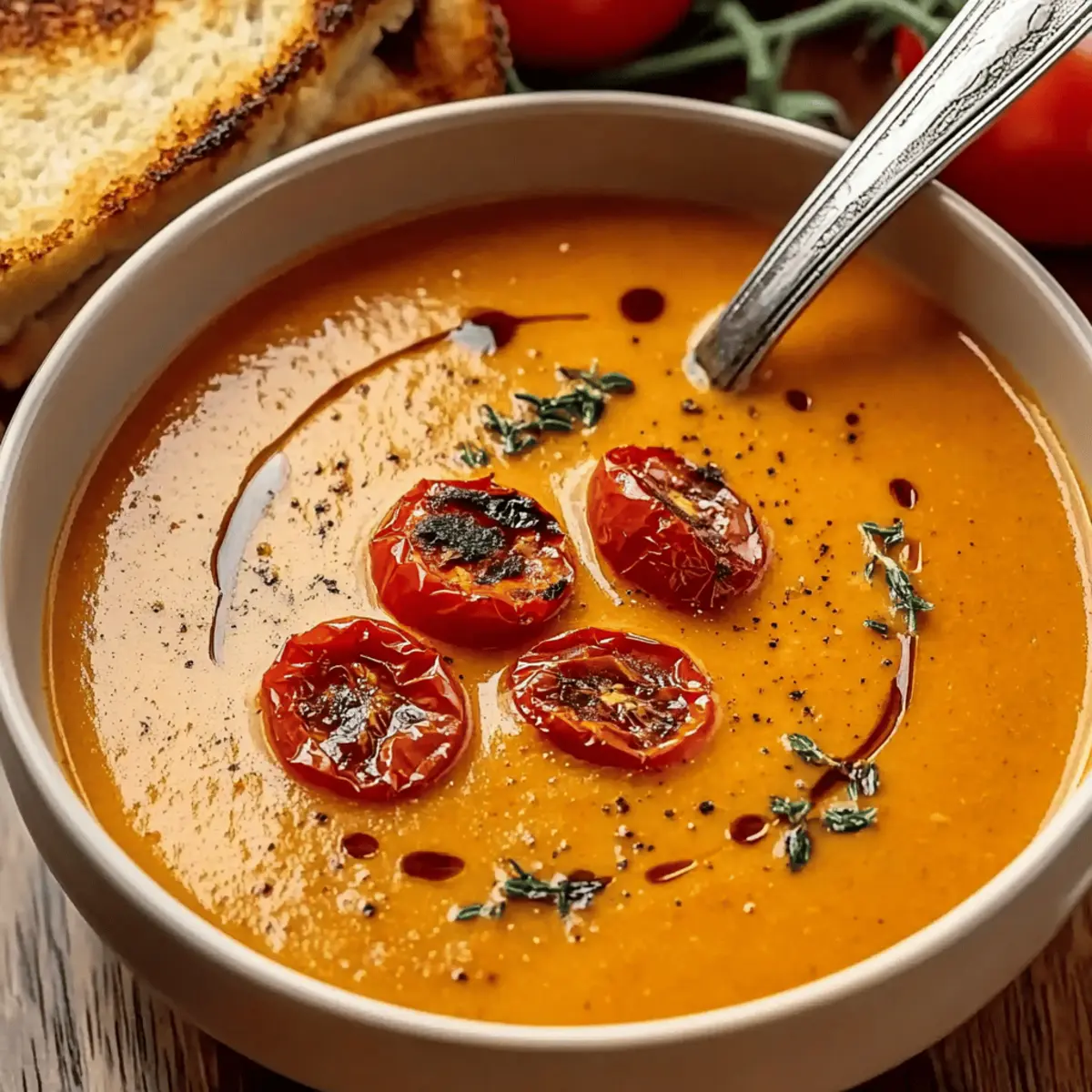 Roasted Garlic Tomato Soup