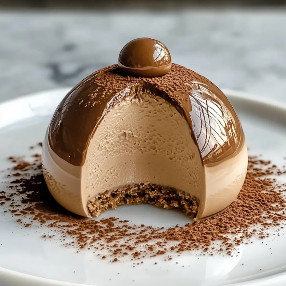 Gingerbread Latte Mousse Domes