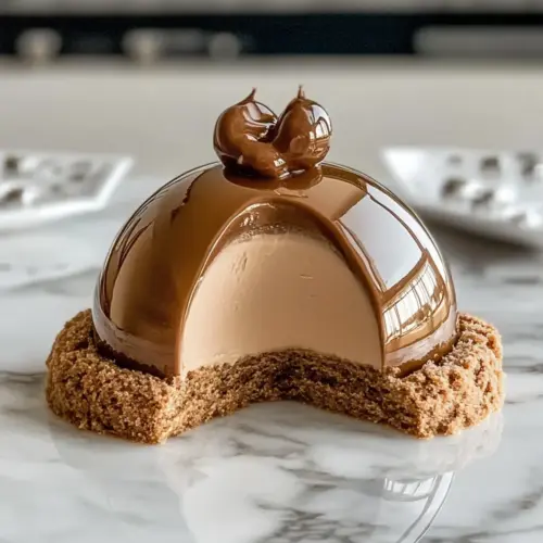 Gingerbread Latte Mousse Domes