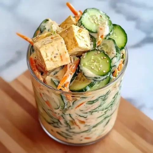 Creamy Asian Cucumber Salad Bowl Recipe