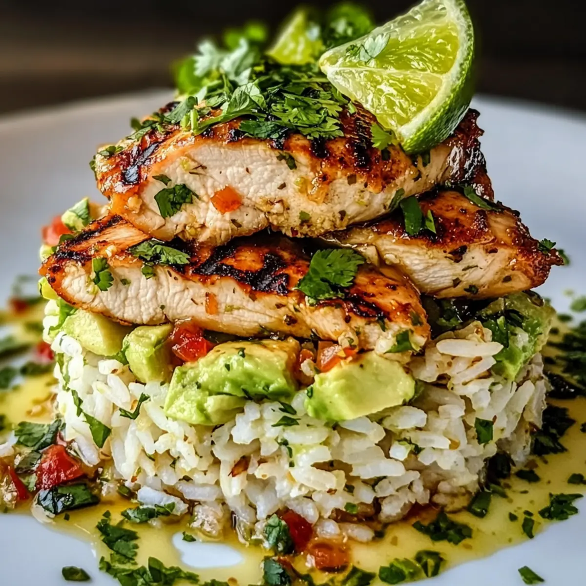 Honey Lime Chicken Avocado