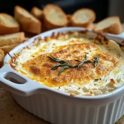 Warm Boursin Dip with Crostini recipe