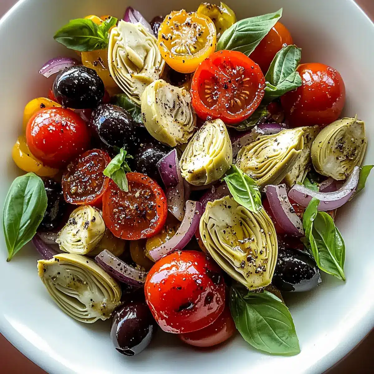 Tuscan Artichoke Tomato Salad