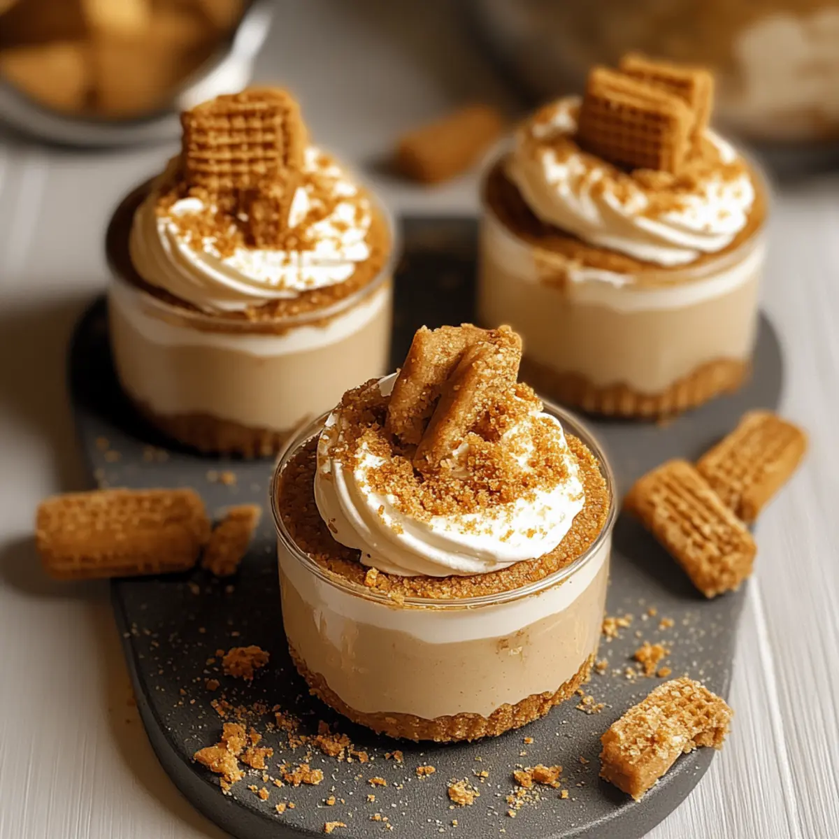 No-Bake Biscoff Cheesecake Cups