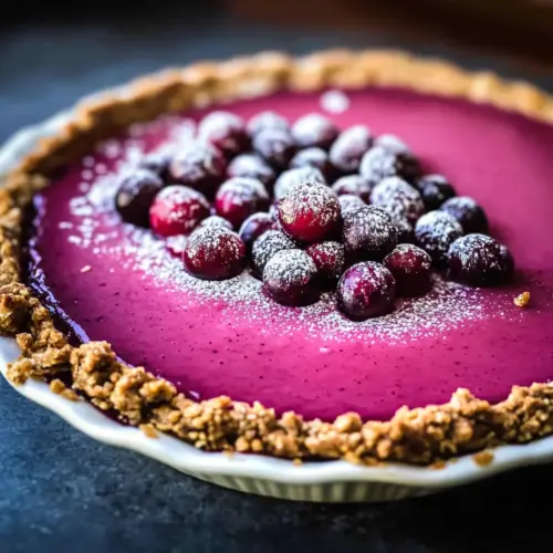 Cranberry Gingersnap Pie