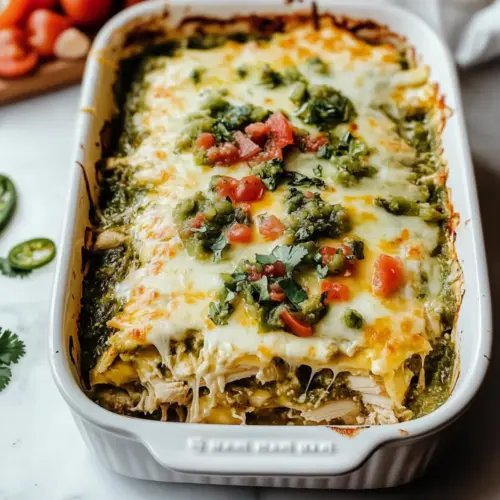 Delicious Salsa Verde Chicken Casserole