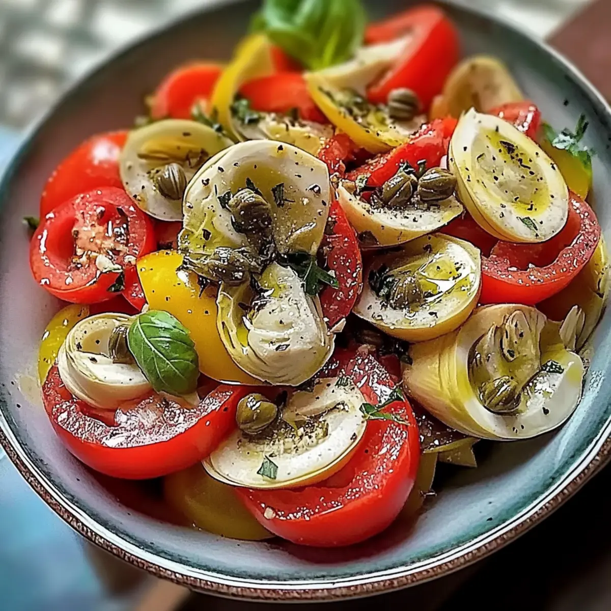 Tomato and Artichoke Salad with Capers