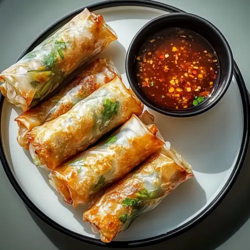 Air Fryer Rice Paper Noodle Roll