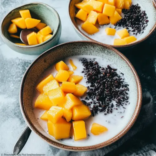 Black Rice Pudding with Coconut Milk