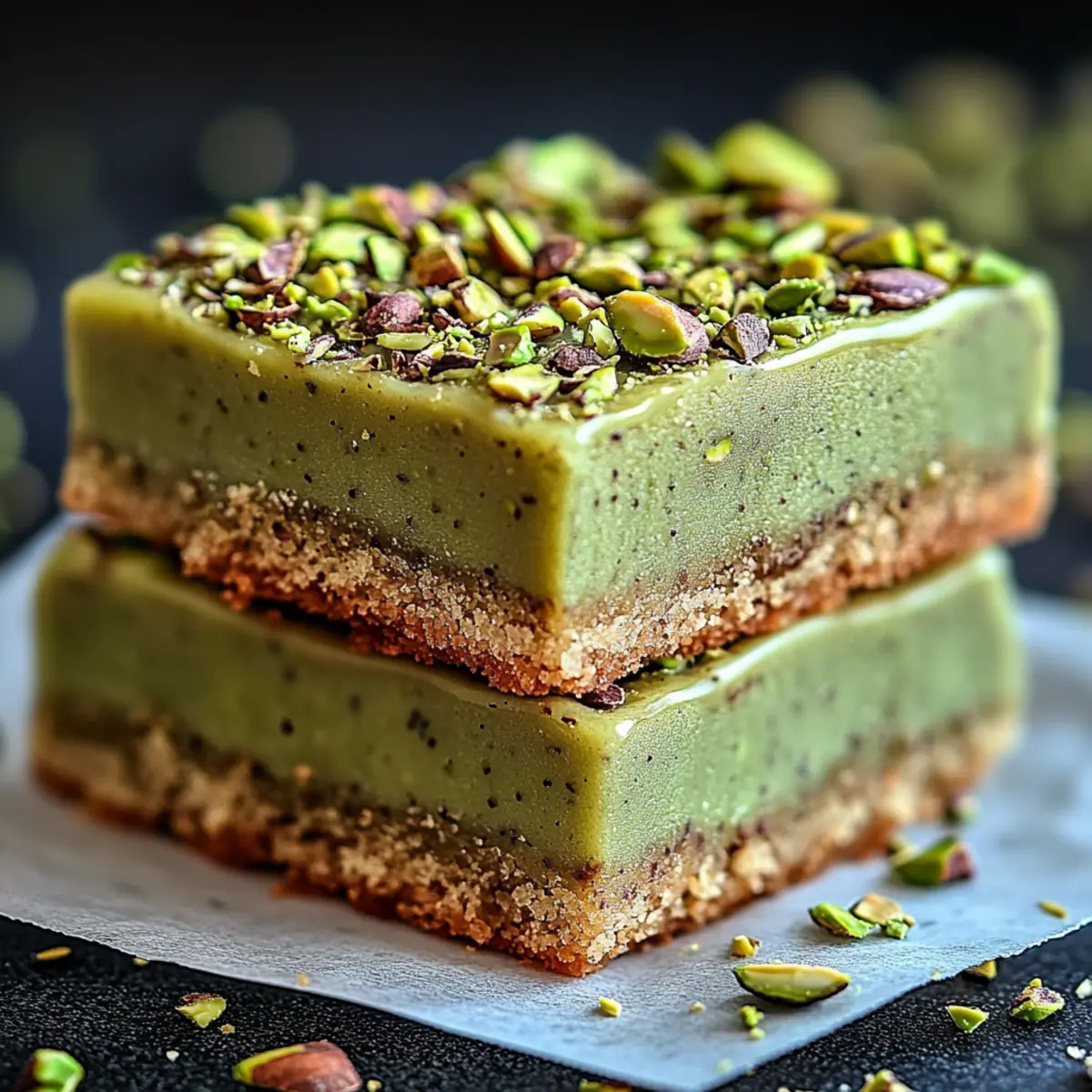 Pistachio Pudding Sugar Cookie Bars