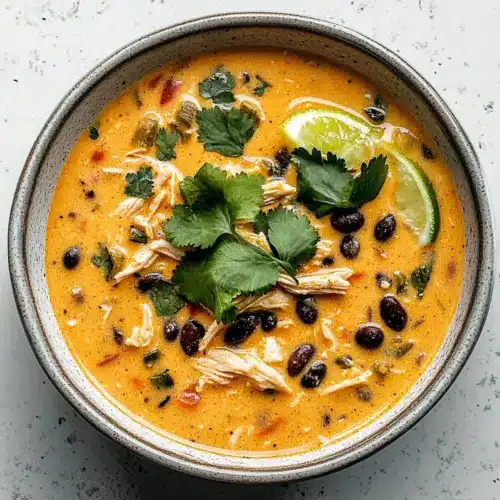 Chicken, Poblano, and Black Bean Soup