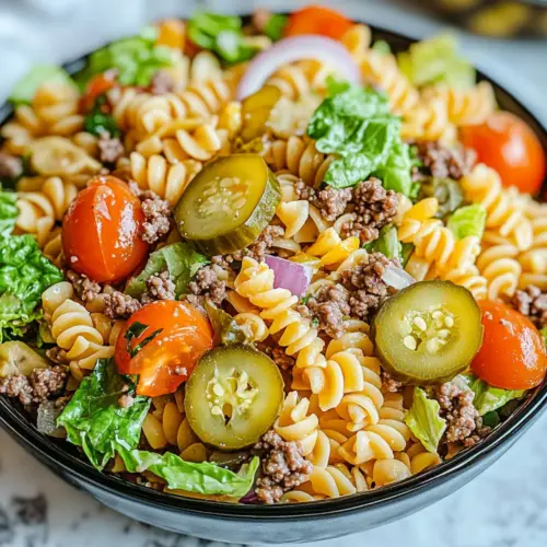Big Mac Pasta Salad