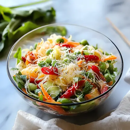 Spring Roll Salad with Spicy Ginger Dressing