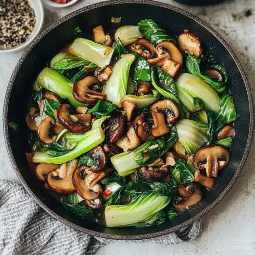 Bok Choy and Mushroom Stir Fry