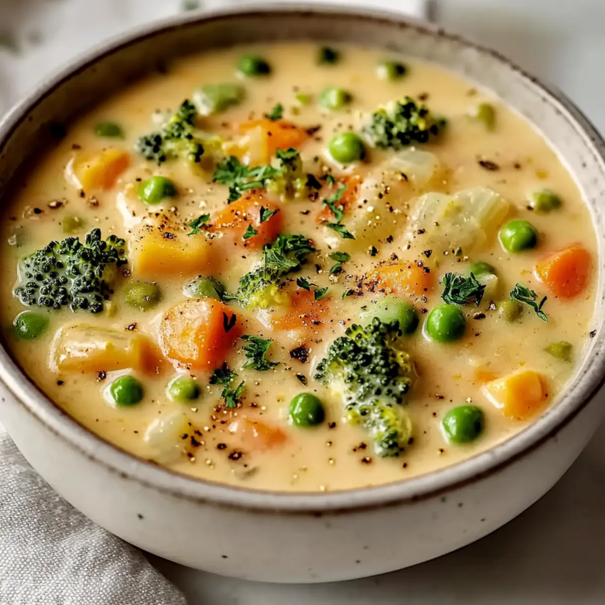 Veggie Pot Pie Soup